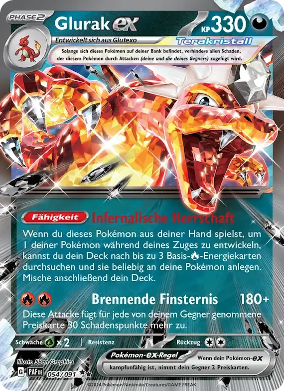 Glurak-ex 54 – Paldeas Schicksale