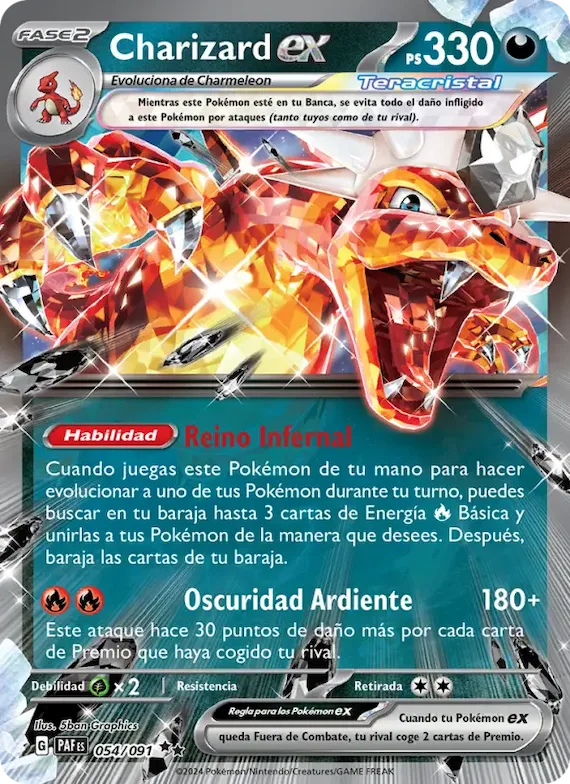 Charizard ex 54 – Destinos de Paldea