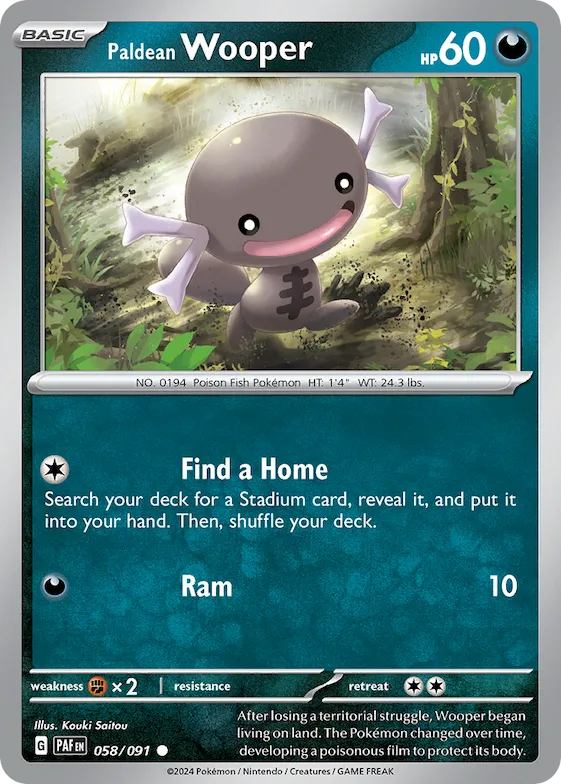 Wooper de Paldea 58 – Destinos de Paldea
