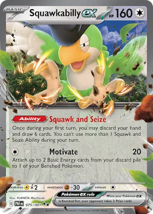 Squawkabilly ex #75 – Paldean Fates
