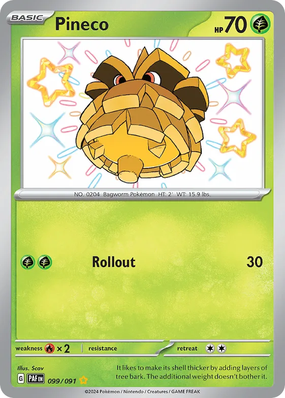 Pineco #99 – Paldean Fates