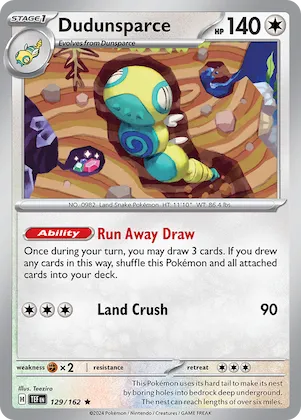 Dudunsparce #129 – Temporal Forces