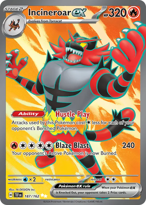 Incineroar ex #187 – Temporal Forces