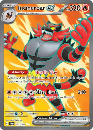 Incineroar ex #187 – Temporal Forces