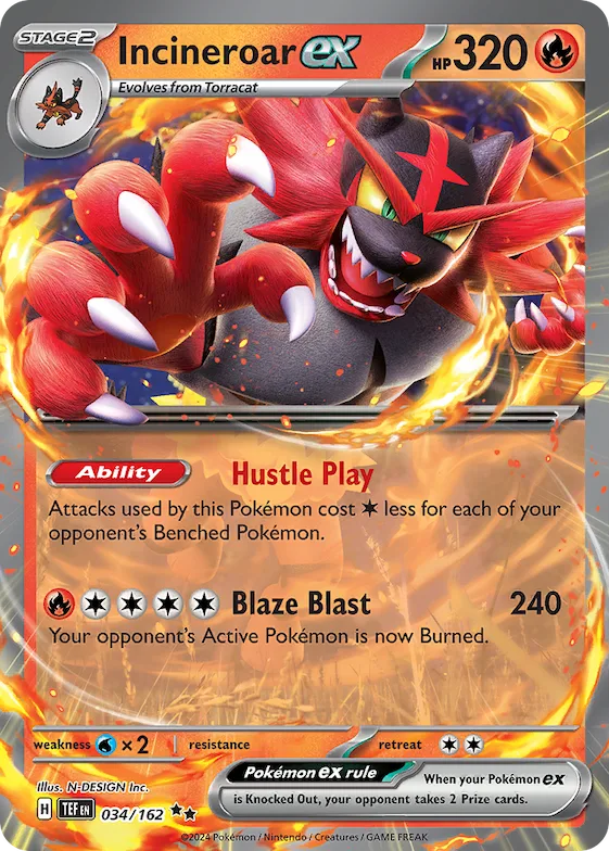 Incineroar ex #34 – Temporal Forces