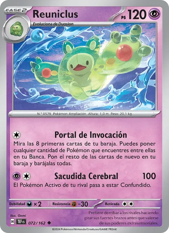 Reuniclus 72 – Fuerzas Temporales