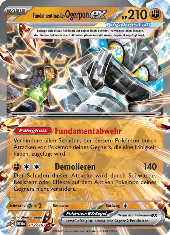Fundamentmaske-Ogerpon-ex 112 – Maskerade im Zwielicht