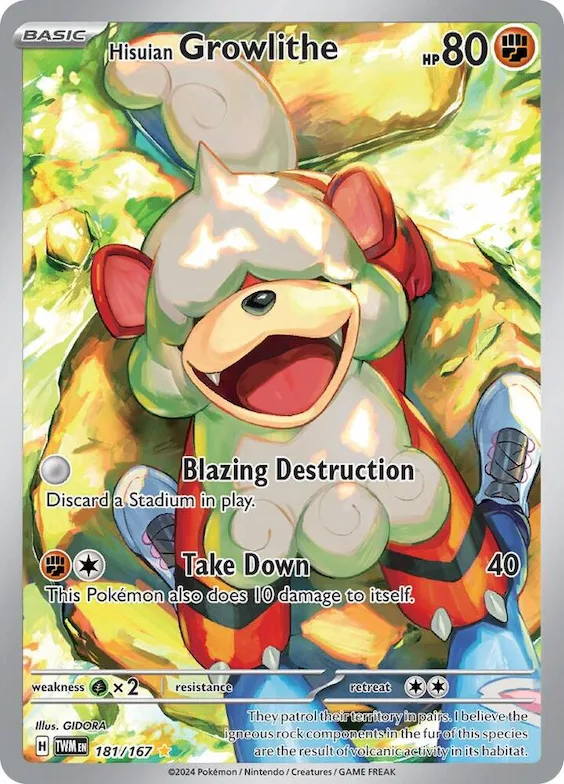Hisuian Growlithe #181 – Twilight Masquerade