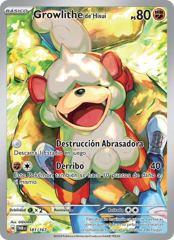 Growlithe de Hisui 181 – Mascarada Crepuscular