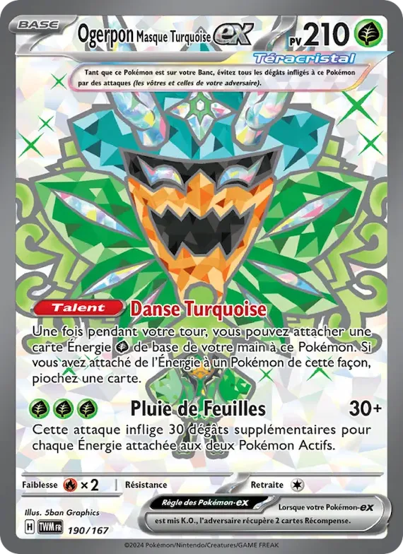 Ogerpon Masque Turquoise-ex 190 – Mascarade Crépusculaire