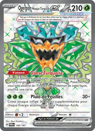 Ogerpon Masque Turquoise-ex n° 190 – Mascarade Crépusculaire