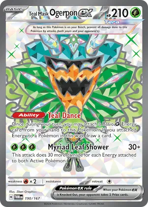 Teal Mask Ogerpon ex #190 – Twilight Masquerade
