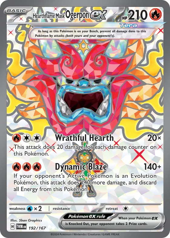 Hearthflame Mask Ogerpon ex #192 – Twilight Masquerade