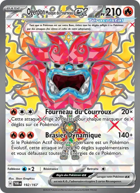 Ogerpon Masque du Fourneau-ex 192 – Mascarade Crépusculaire