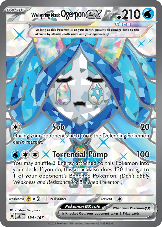 Wellspring Mask Ogerpon ex #194 – Twilight Masquerade
