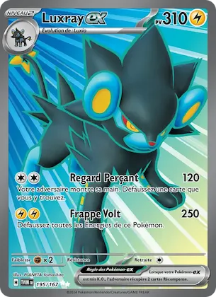 Luxray-ex n° 195 – Mascarade Crépusculaire