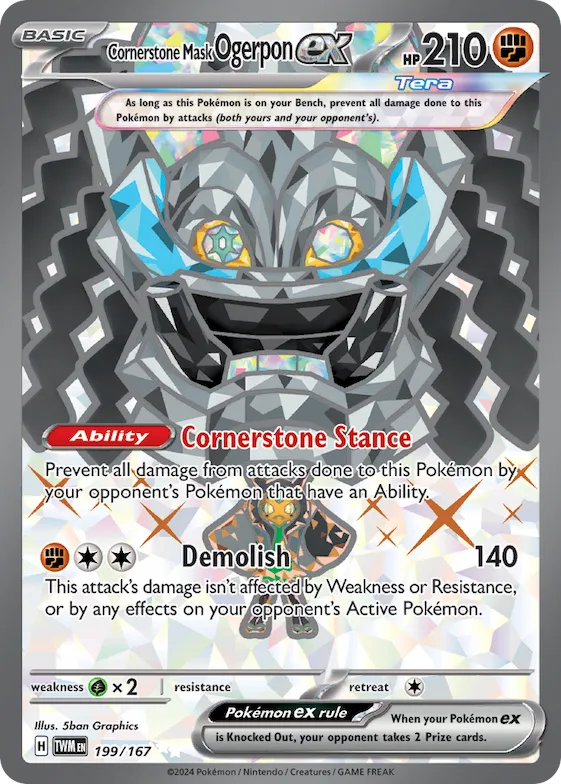 Cornerstone Mask Ogerpon ex #199 – Twilight Masquerade