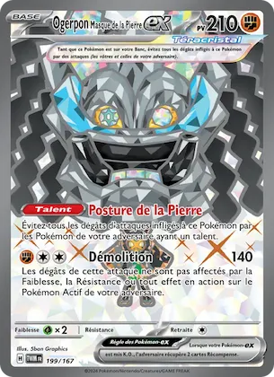 Ogerpon Masque de la Pierre-ex n° 199 – Mascarade Crépusculaire