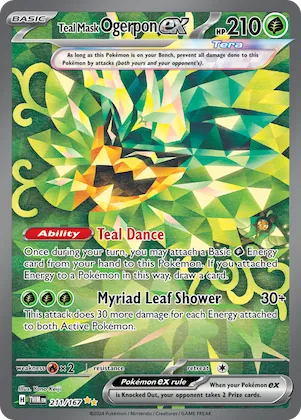 Teal Mask Ogerpon ex #211 – Twilight Masquerade