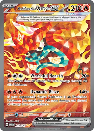 Hearthflame Mask Ogerpon ex #212 – Twilight Masquerade