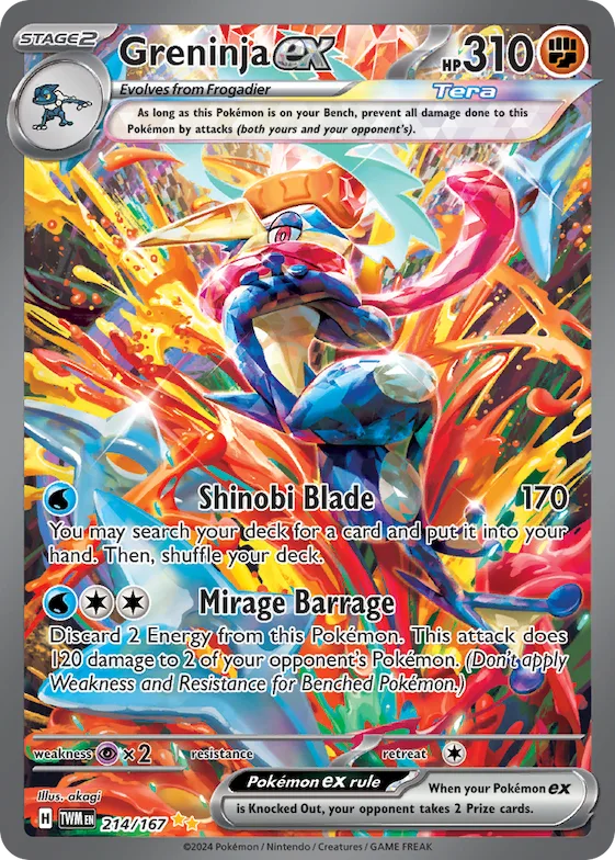 Greninja ex #214 – Twilight Masquerade