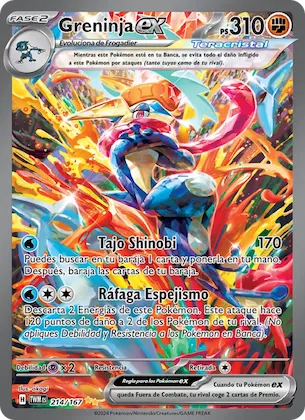 Greninja ex 214 – Mascarada Crepuscular