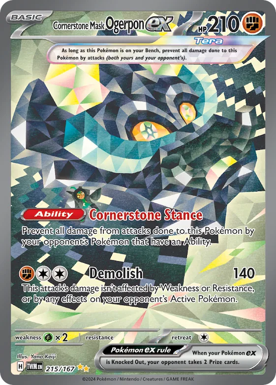 Cornerstone Mask Ogerpon ex #215 – Twilight Masquerade