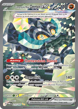 Cornerstone Mask Ogerpon ex #215 – Twilight Masquerade