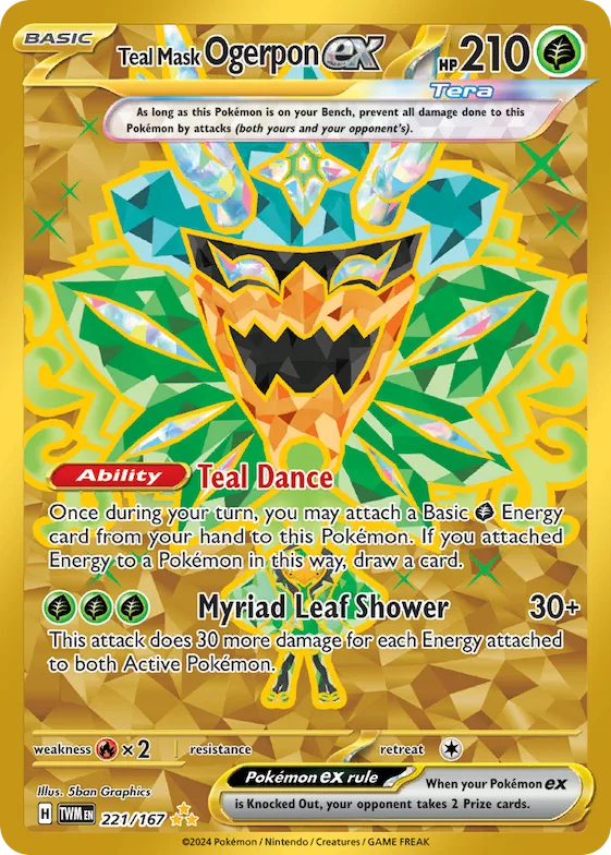 Teal Mask Ogerpon ex #221 – Twilight Masquerade