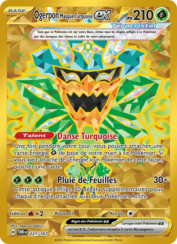 Ogerpon Masque Turquoise-ex 221 – Mascarade Crépusculaire