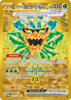 Teal Mask Ogerpon ex #221 – Twilight Masquerade