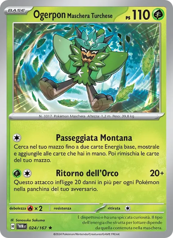 Ogerpon Maschera Turchese 24 – Crepuscolo Mascherato
