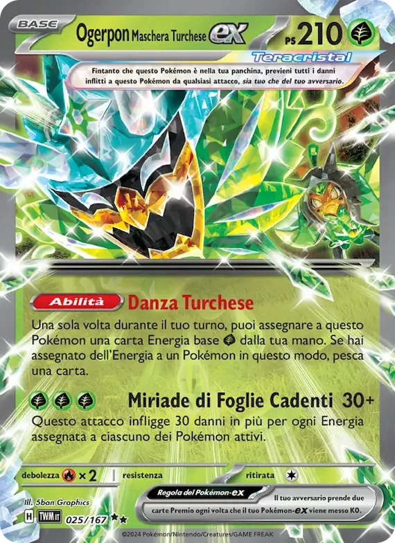 Ogerpon Maschera Turchese-ex 25 – Crepuscolo Mascherato