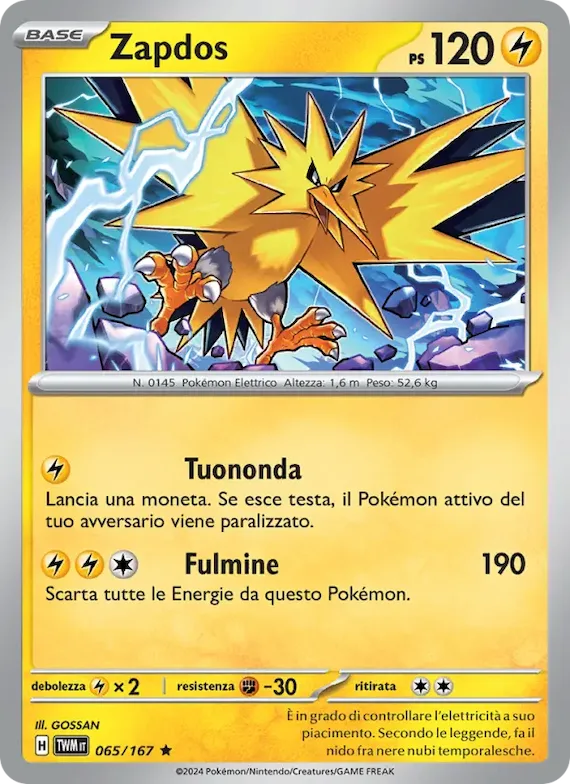 Zapdos 65 – Crepuscolo Mascherato