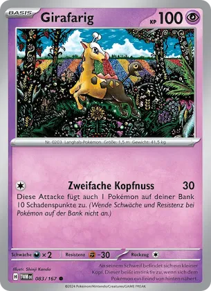 Girafarig Nr. 83 – Maskerade im Zwielicht