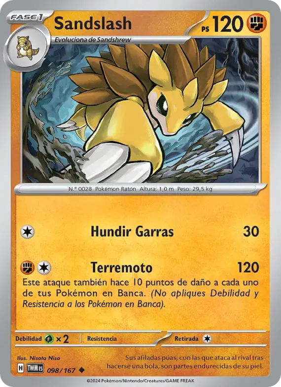 Sandslash 98 – Mascarada Crepuscular