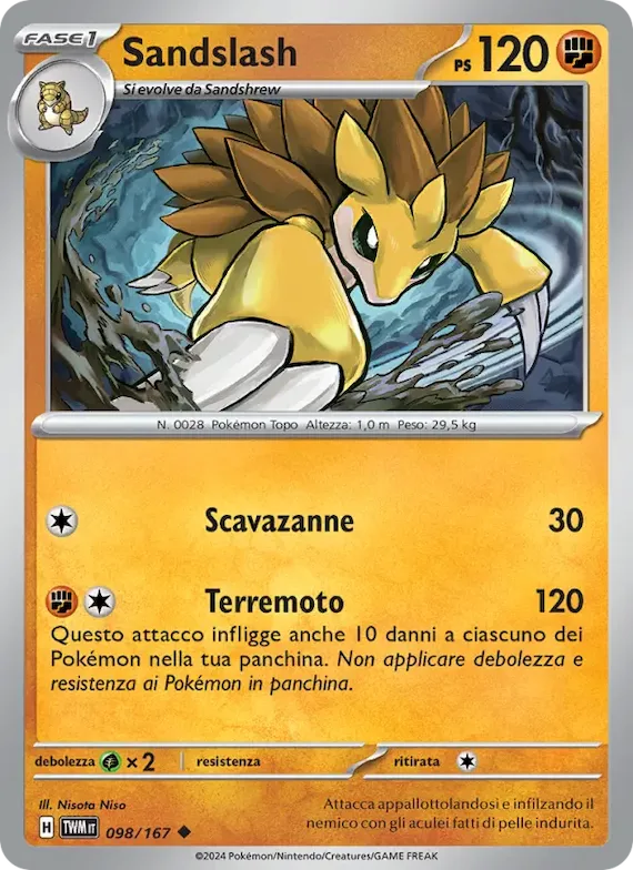 Sandslash 98 – Crepuscolo Mascherato