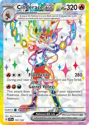 Cinderace ex #157 – Stellar Crown