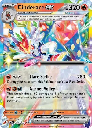 Cinderace ex #28 – Stellar Crown