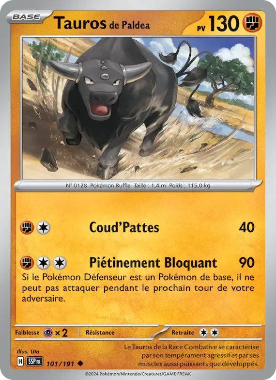 Tauros de Paldea 101 – Étincelles Déferlantes