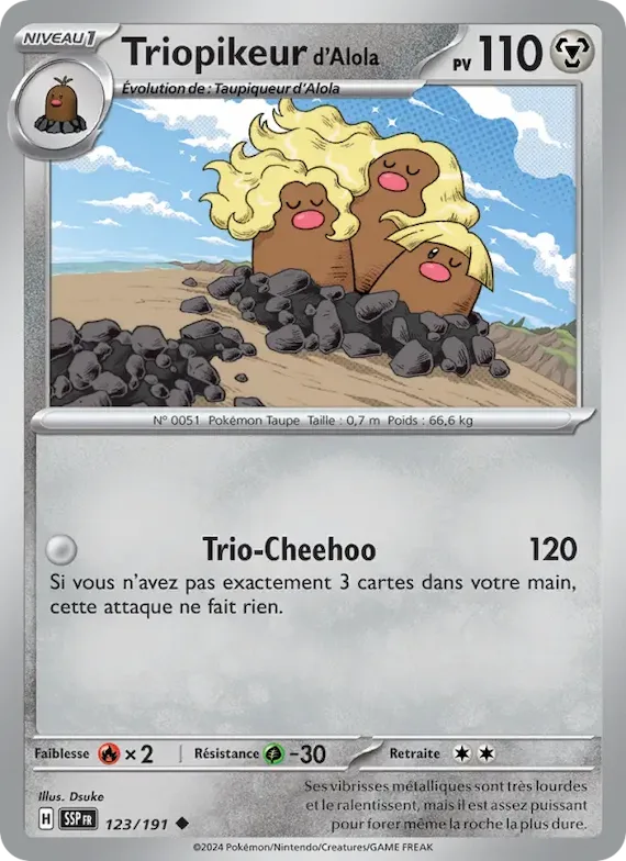Triopikeur d'Alola 123 – Étincelles Déferlantes