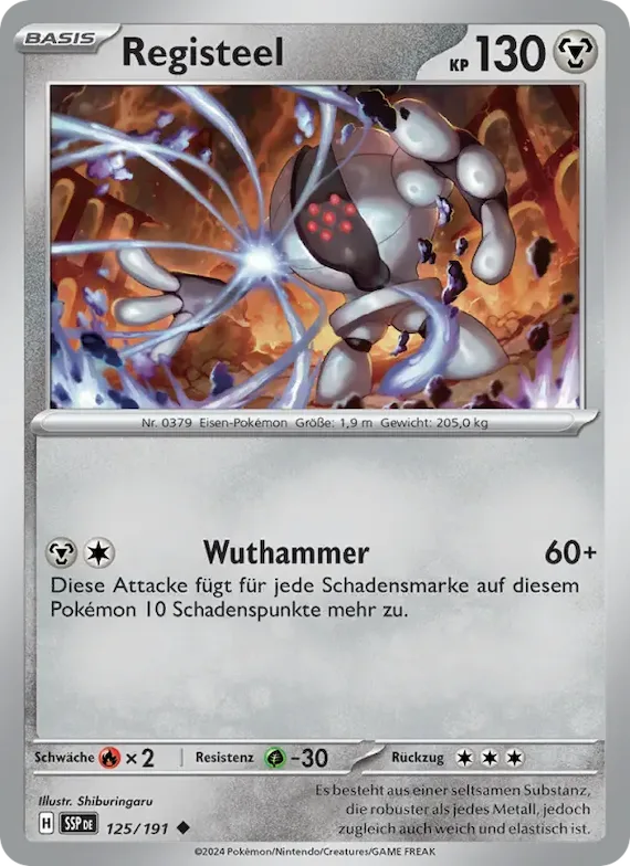 Registeel 125 – Stürmische Funken