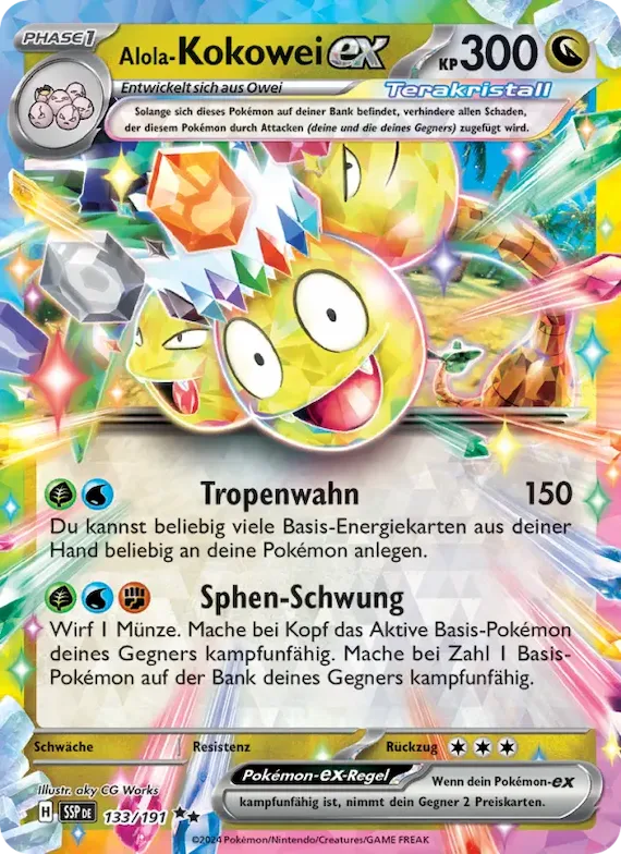 Alola-Kokowei-ex 133 – Stürmische Funken