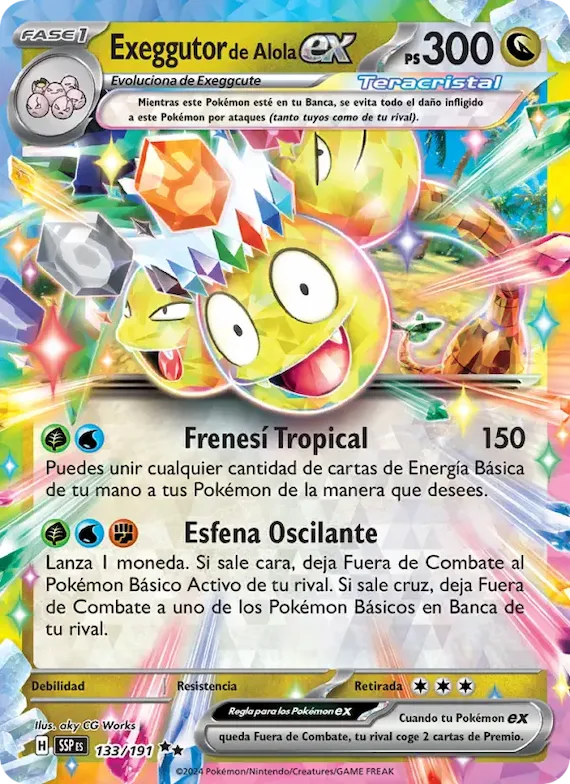 Exeggutor de Alola ex 133 – Chispas Fulgurantes