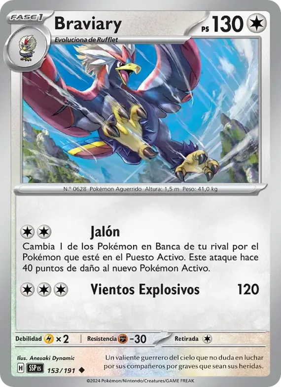 Braviary 153 – Chispas Fulgurantes