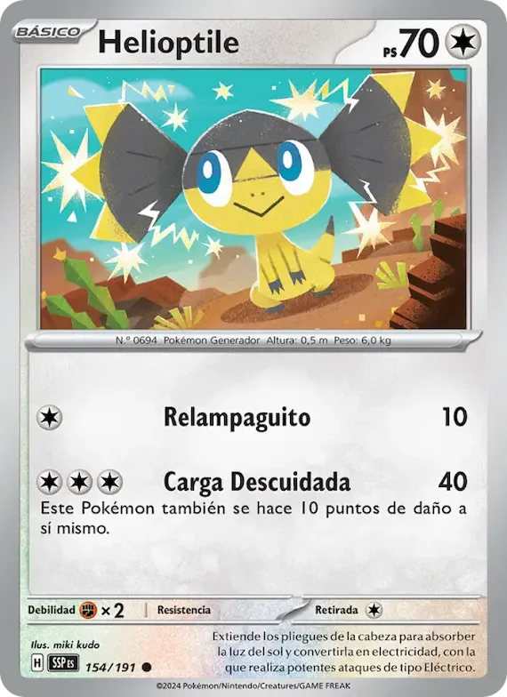 Helioptile 154 – Chispas Fulgurantes