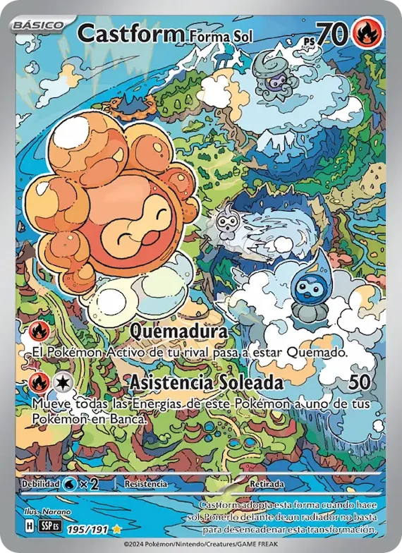 Castform Forma Sol 195 – Chispas Fulgurantes