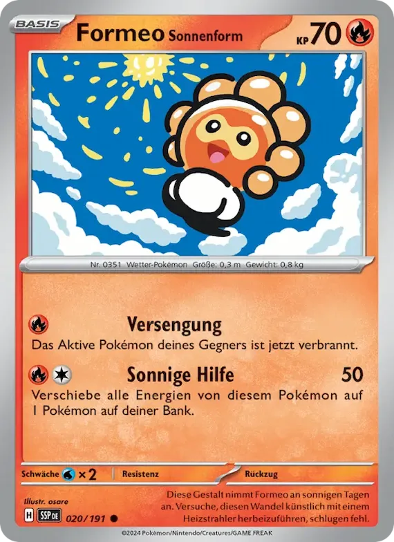 Formeo Sonnenform 20 – Stürmische Funken