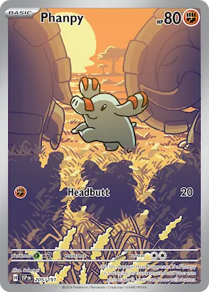 Phanpy #205 – Surging Sparks