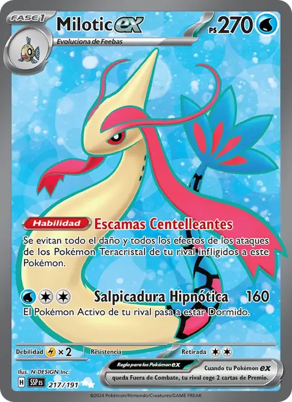 Milotic ex 217 – Chispas Fulgurantes